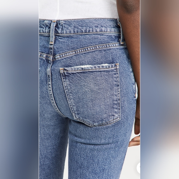 AGOLDE Toni midrise straight jeans in dime color size 25 - Picture 5 of 15